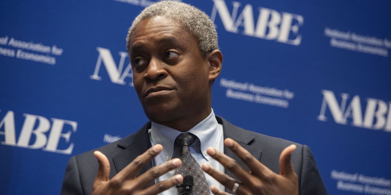 Fed’s Bostic Says Bond Buying Drawdown Near, Sees Rate Rise in Late 2022