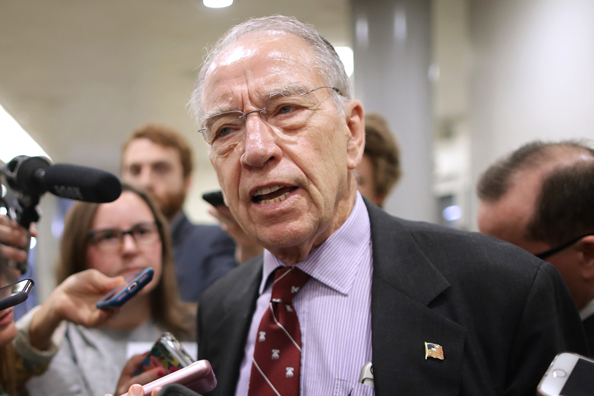 Iowa poll shows drop in support for Grassley