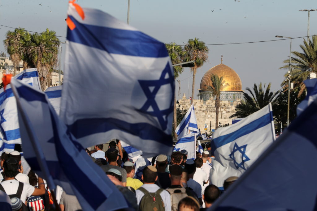 Israeli ultranationalists march in show of force in east Jerusalem