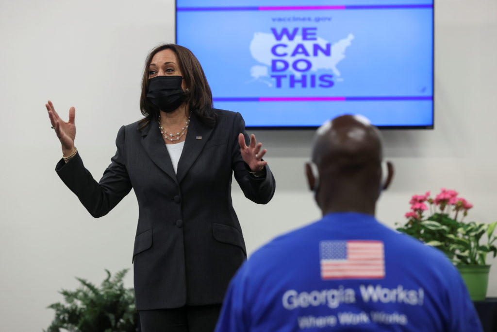 WATCH: Kamala Harris delivers remarks on COVID vaccination effort