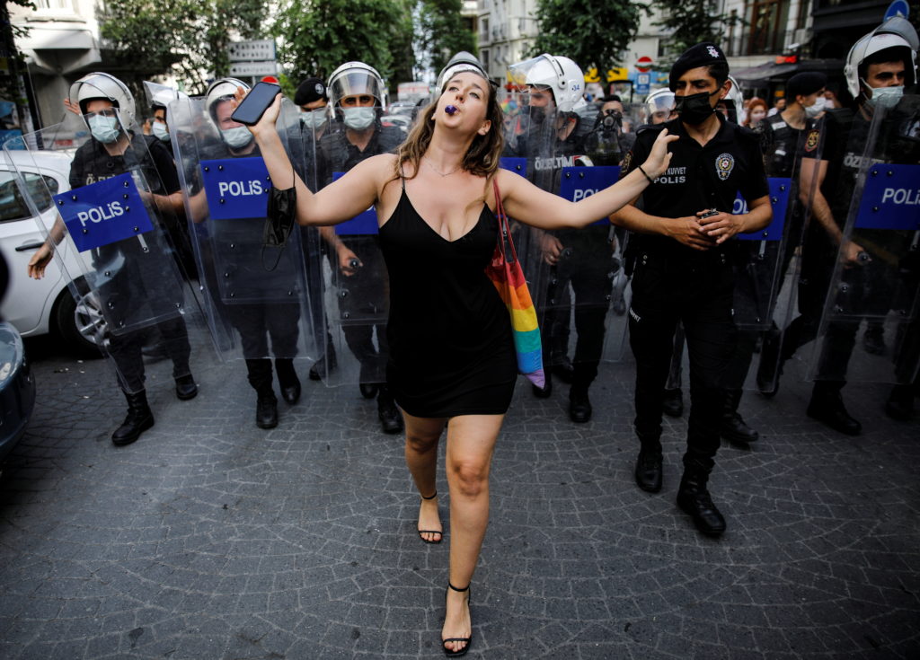 Big Pride parade in Paris; Turkish police stop marchers