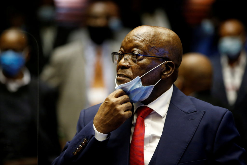 South African court orders ex-president to jail for contempt