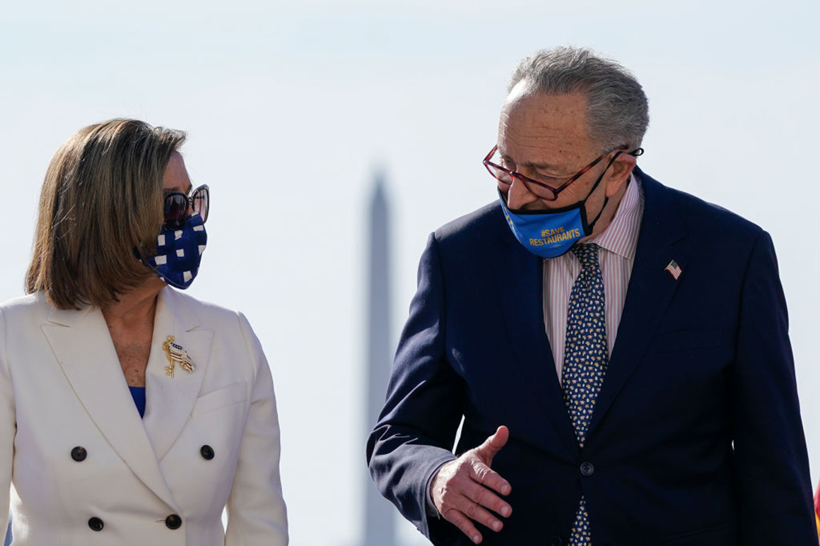 Pelosi and Schumer pilot turbulent Biden agenda behind the scenes