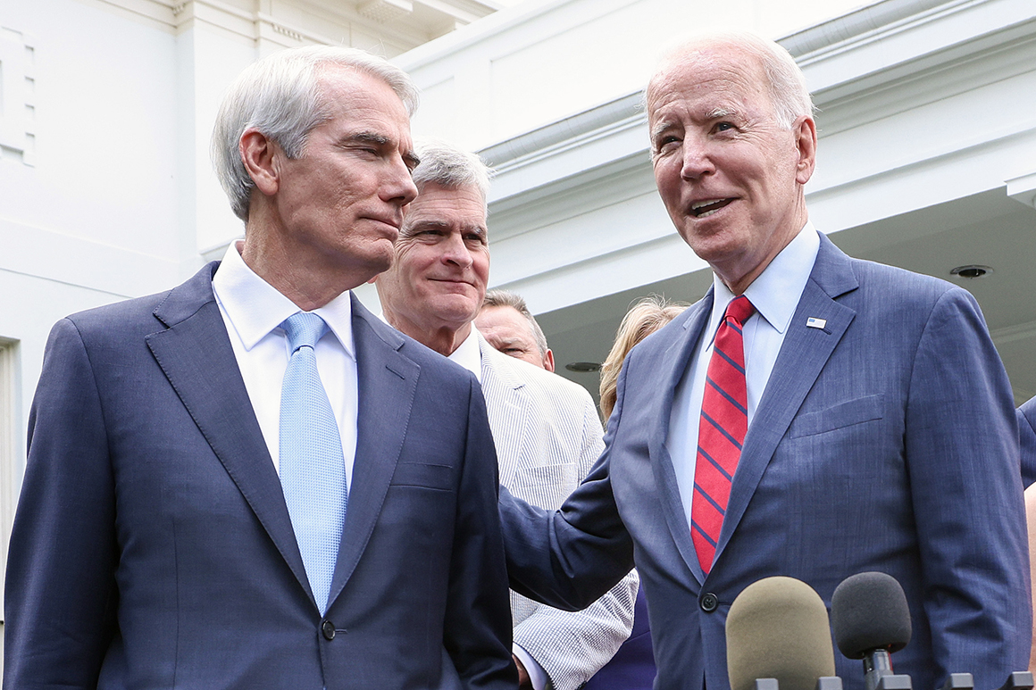 GOP infrastructure negotiators fume over Biden’s handling of their deal