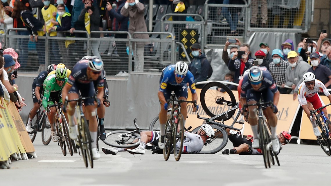 Tour de France riders stop race to protest road safety