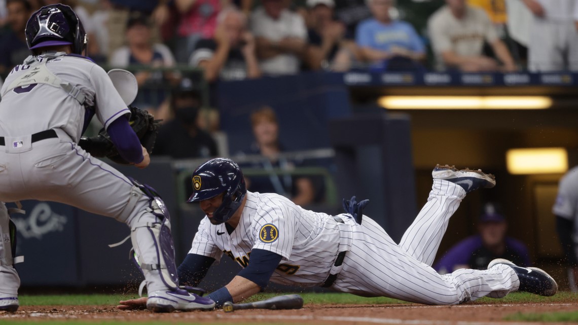 Brewers break through in 8th inning to beat Colorado Rockies