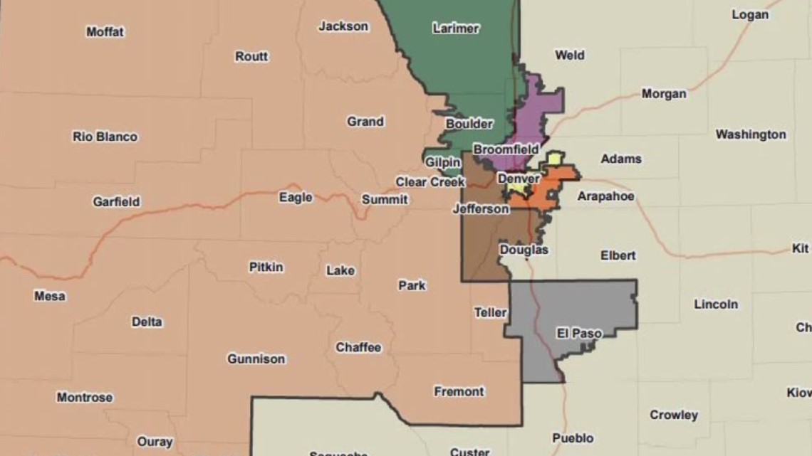 First draft of Colorado’s new Congressional redistricting map