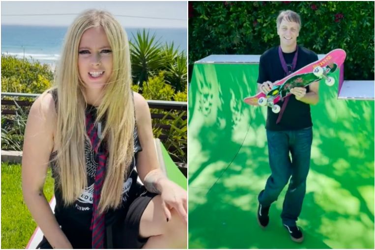 Singer Avril Lavigne makes TikTok debut with pro skateboarder Tony Hawk, Entertainment News & Top Stories