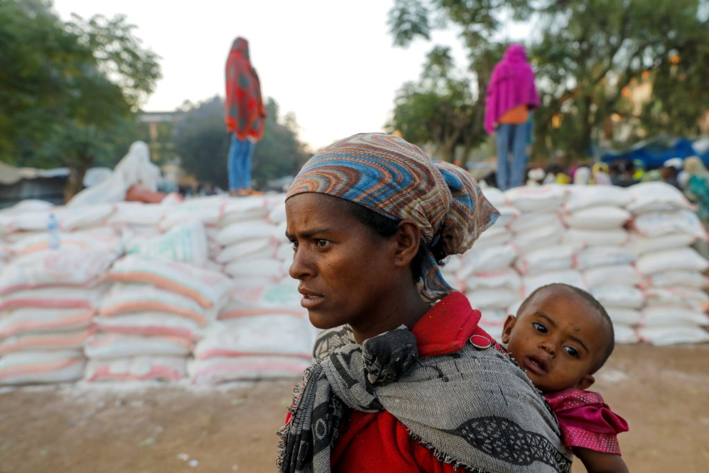 On the Ethiopian border, refugees fleeing fighting, famine make for Sudan