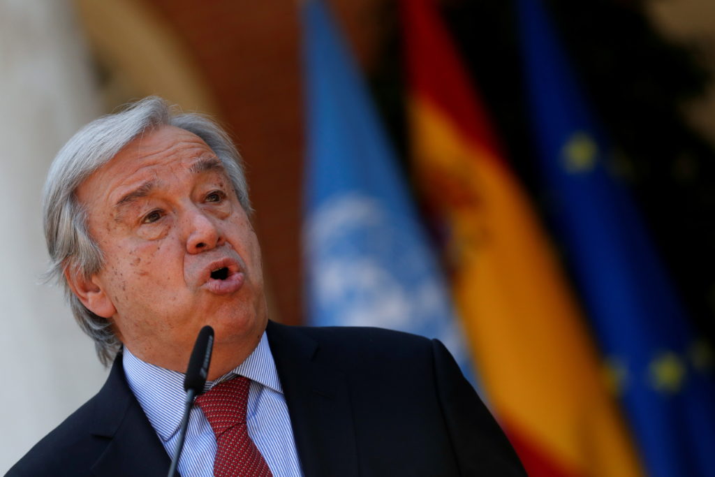 Climate change and conflict are fueling poverty and food prices, UN chief says