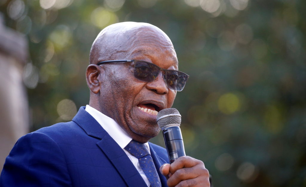 South Africa’s ex-leader turns himself in for prison term