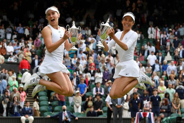 Tennis: Third Wimbledon title for ‘magician’ Hsieh Su-wei as she and Mertens celebrate, Tennis News & Top Stories