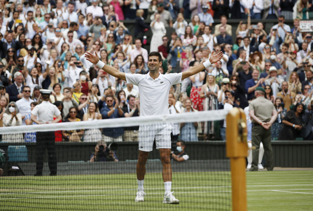 Djokovic wins Wimbledon to tie Federer, Nadal with 20 Slams