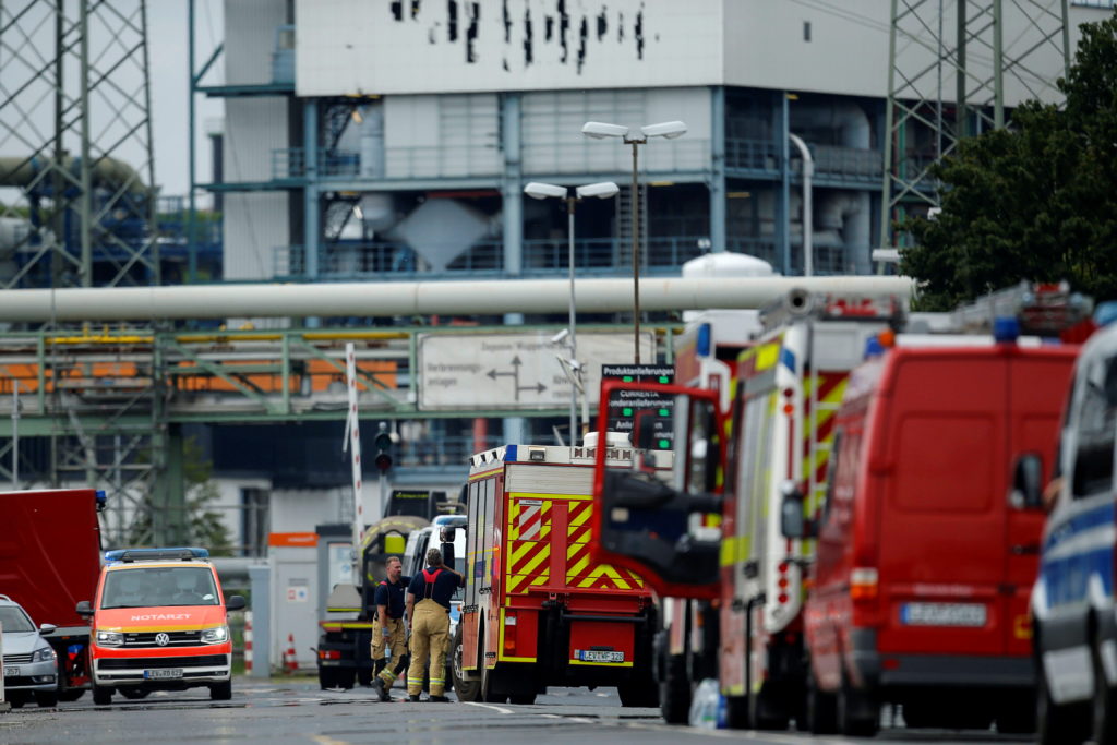 Rescuers search for 5 missing workers at German blast site