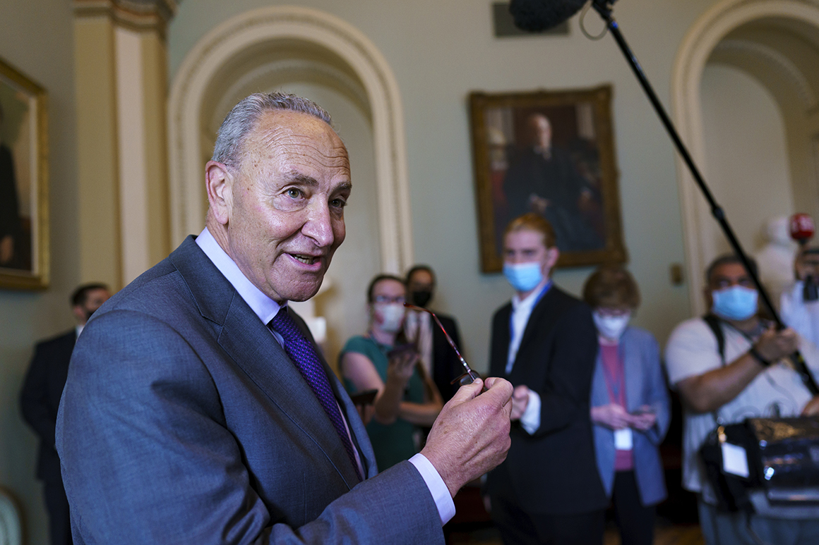 Schumer says he has votes for moving .5 trillion package