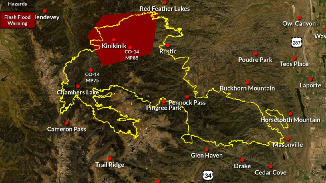 Several Flash Flood Warnings for Colorado