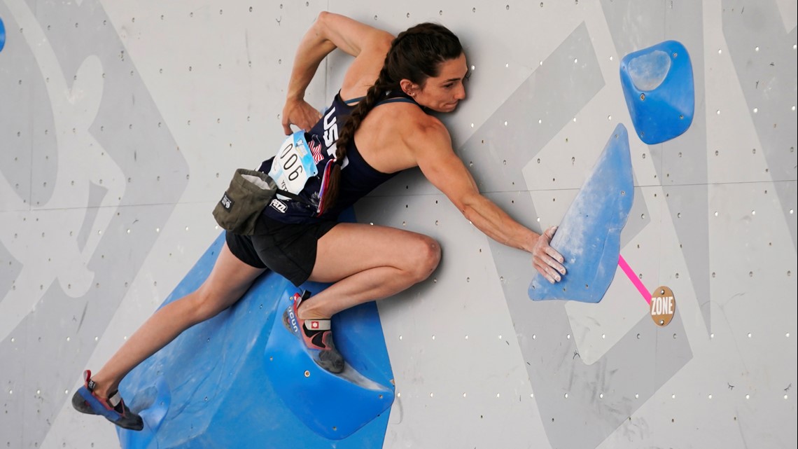 US Olympic sport climber Kyra Condie had severe scoliosis