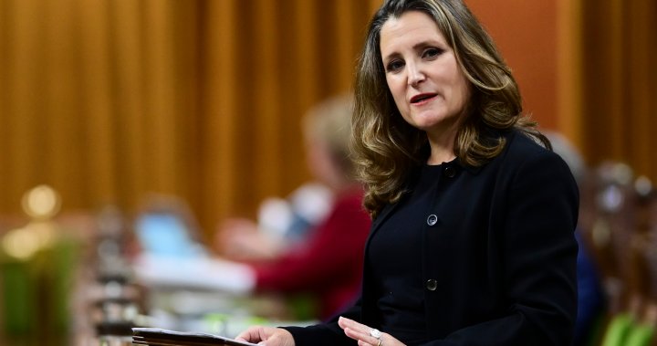 Canada has ‘a practical and a moral duty’ to fight COVID-19 around the world: Freeland – National