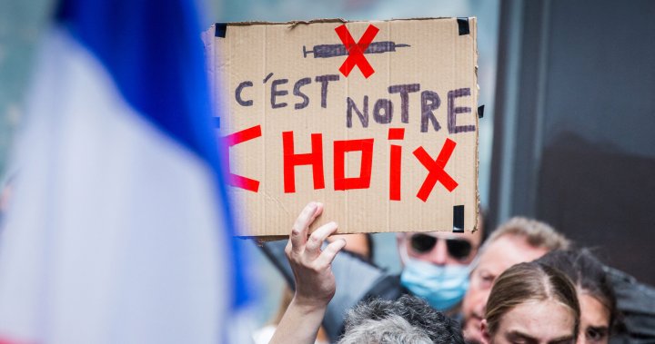France’s far right take to the streets in protest of COVID-19 vaccine rules – National
