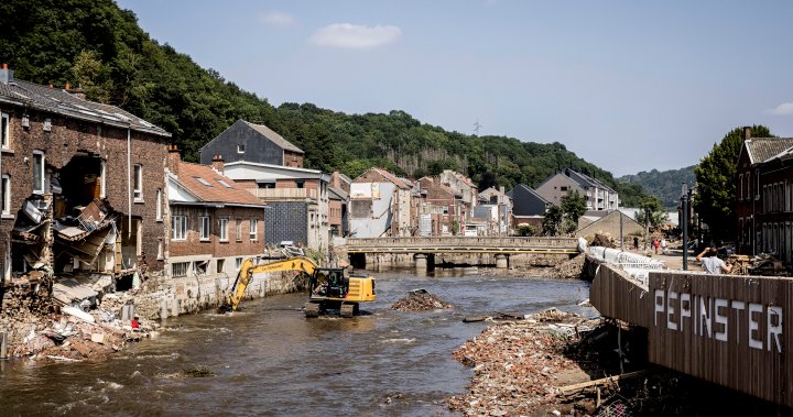 Belgian town hit with worst flood in decades, cars and pavements washed away – National