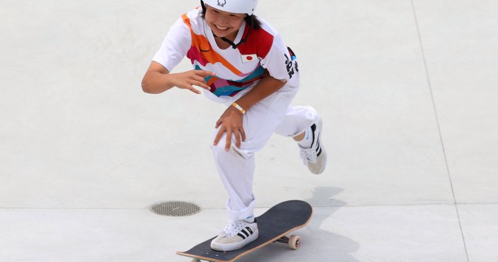 13-year-old Momiji Nishiya wins Olympic skateboarding gold for Japan – National