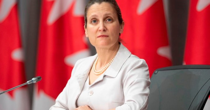 Freeland ‘surprised and disturbed’ navy head kept job after golfing with Vance – National