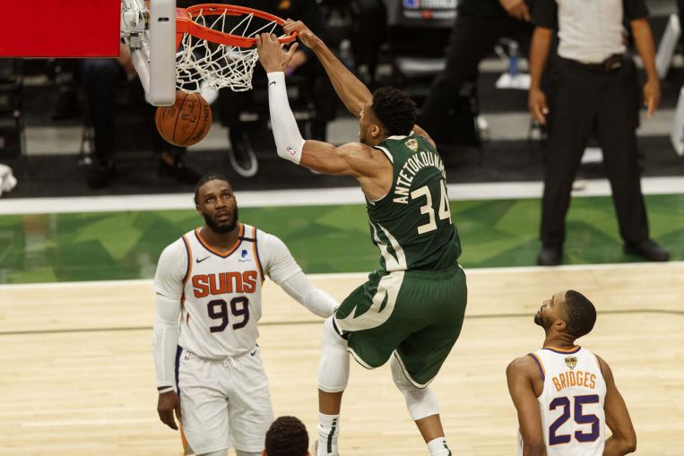 NBA: Antetokounmpo, Bucks throttle Suns in Game 3 of Finals, Basketball News & Top Stories