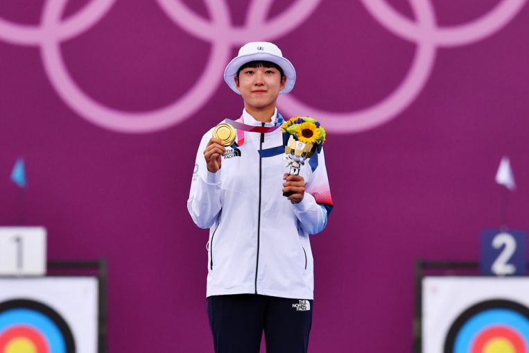 Olympics: South Korea’s An brushes off hairstyle critics to win third archery gold, Sport News & Top Stories