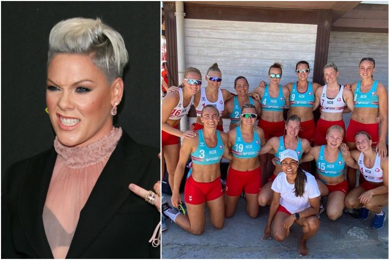 US singer Pink offers to pay bikini fine for Norway beach handball team, Entertainment News & Top Stories