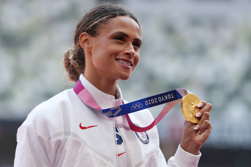 Sydney McLaughlin breaks her previous world record to win Olympic gold in 400-meter hurdles