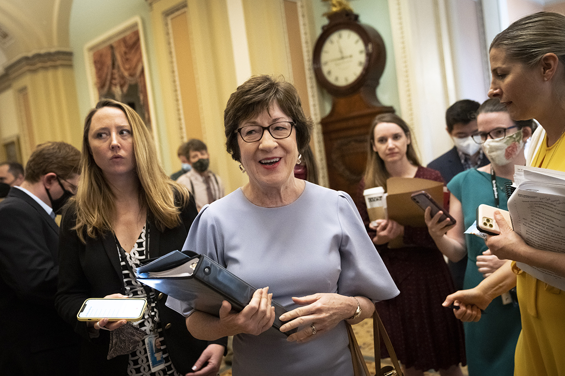 Susan Collins: Infrastructure bill has enough Republican support to pass in Senate