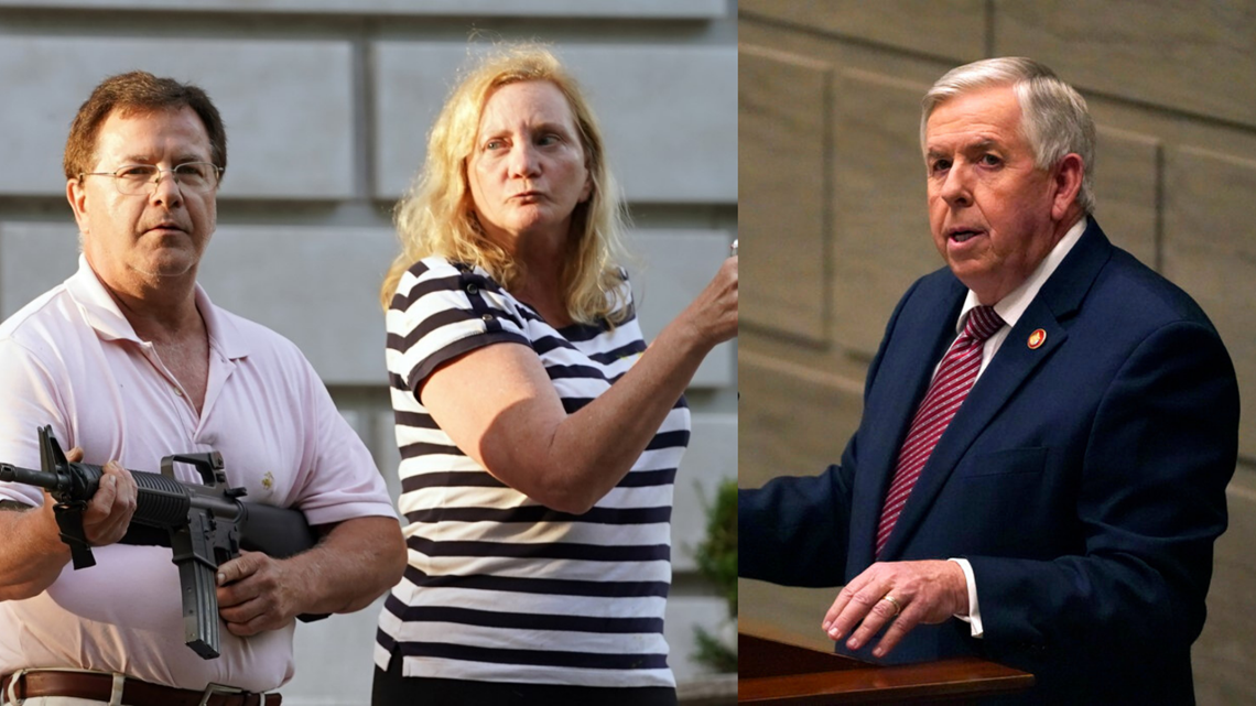 Gov. Parson pardons Mark, Patricia McCloskey