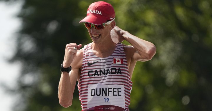 Canada’s Evan Dunfee nabs bronze in men’s 50km race walk at Tokyo Olympics – National