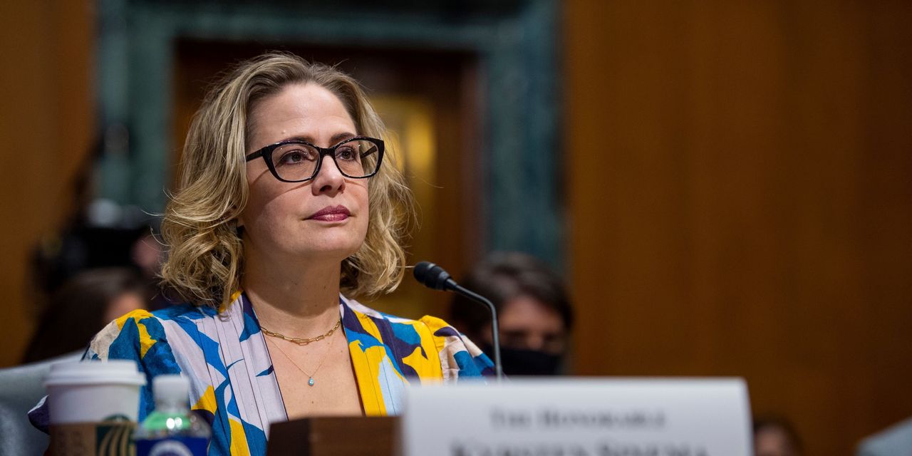 Sinema’s Opposition Stymies Democrats’ Planned Tax-Rate Increases