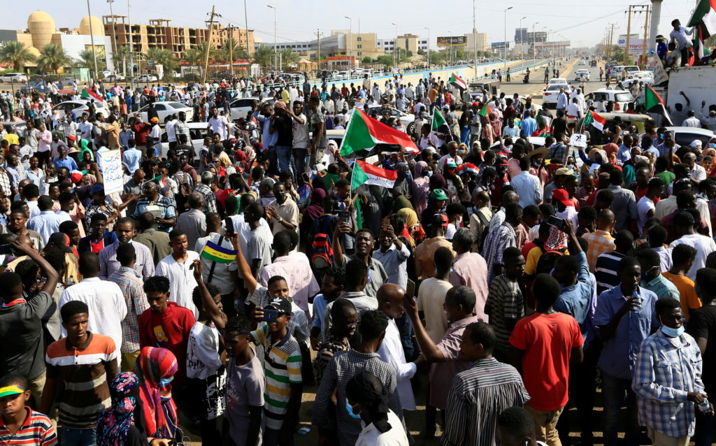 Thousands rally in Sudan’s capital to demand civilian rule