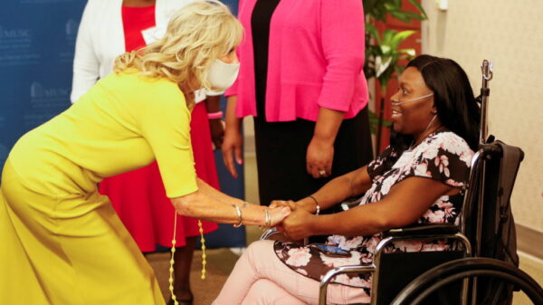 WATCH: First Lady Jill Biden marks Breast Cancer Awareness Month in South Carolina