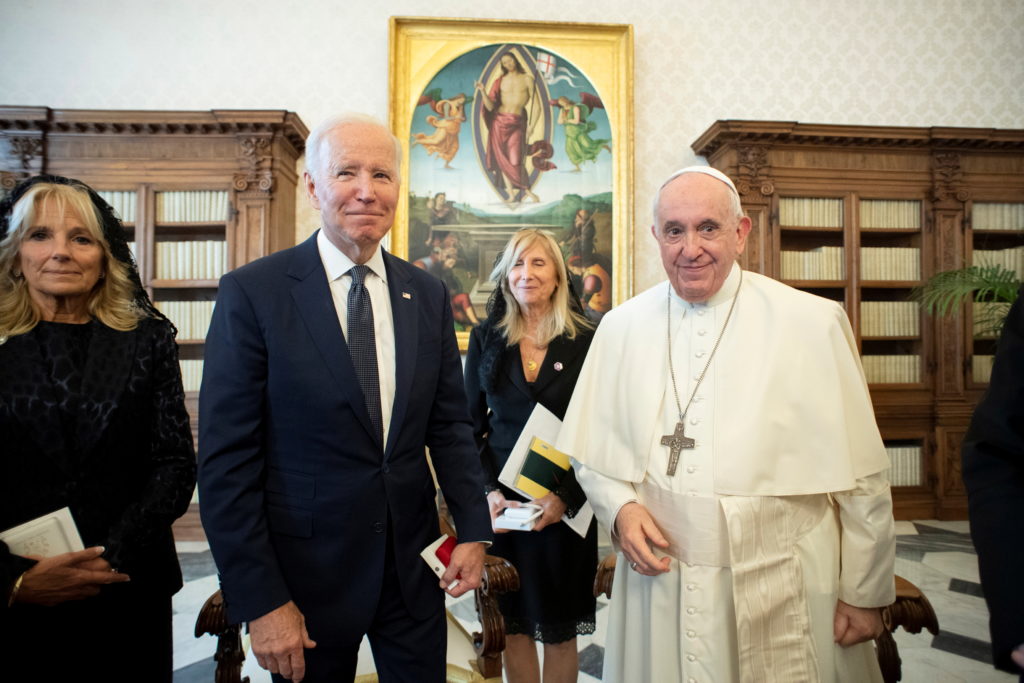 Biden says Pope Francis supports him receiving Communion