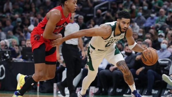 Raptors beat Celtics 115-83, spoil home opener