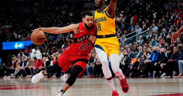 Raptors beat Pacers for first home win