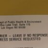 Next Question: Why is this CDPHE return address in Nevada?