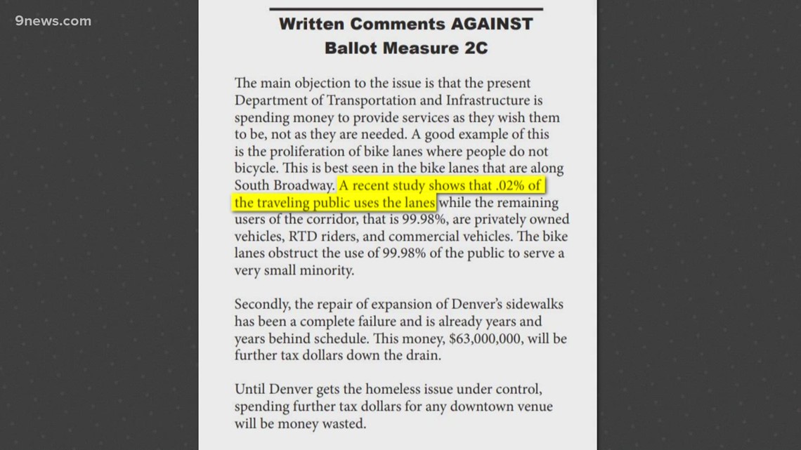 Denver Ballot Information Booklet does not need to be factual