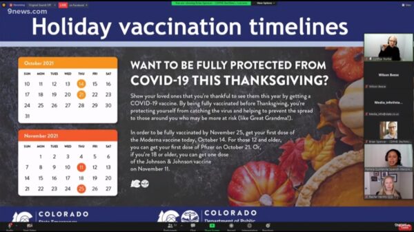 Colorado health officials give Oct. 15, 2021 COVID vaccine update