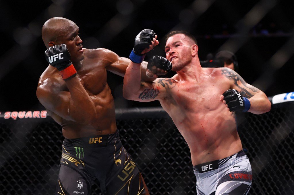 Kamaru Usman praises Colby Covington after tough title defense at UFC 268