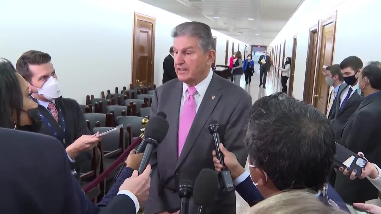 Manchin: I did not throw the President a curve ball with Monday's press conference