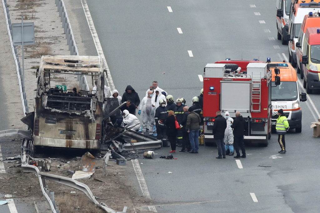 Bus crash in Bulgaria kills at least 45