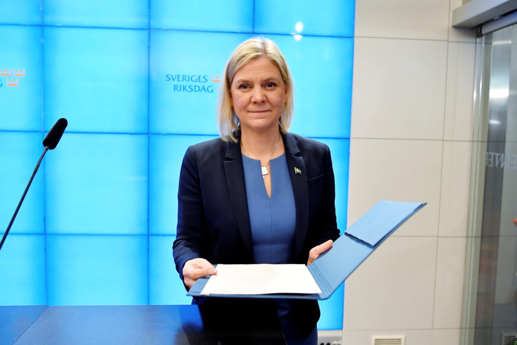 Sweden’s first feminine prime minister resigns hours after appointment