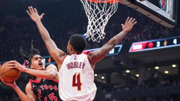 Raptors’ win streak ends with 102-101 loss to Cavs