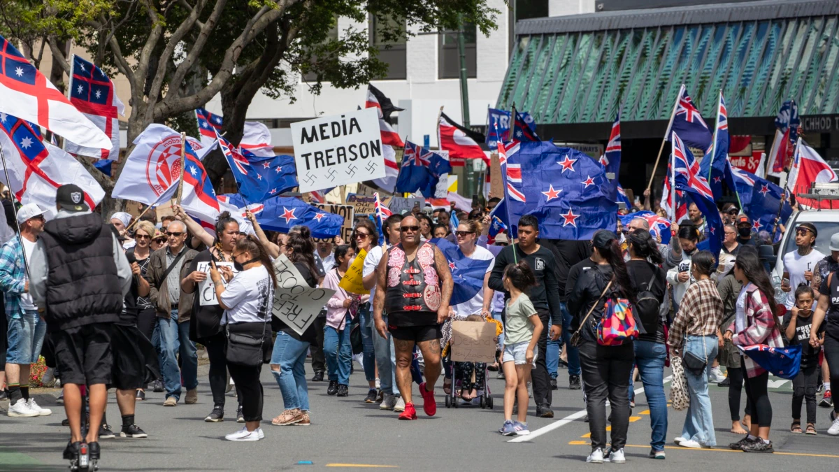 New Zealand Marchers Demand End to COVID-19 Lockdowns, Vaccine Mandates