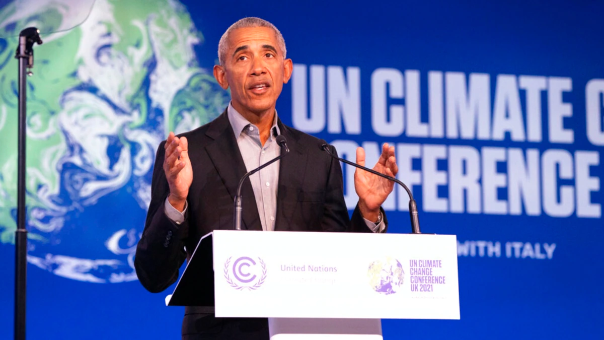 Obama Speaks at COP26, Says Not Enough Progress on Climate