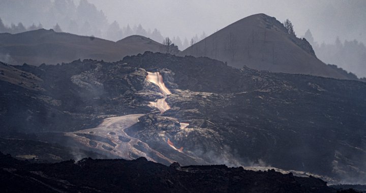 New lava speeds from La Palma volcano, threatening extra injury to land – Nationwide